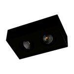 Plafond-/wandarmatuur SG Cube DTW zwart 2x6W LED Plafond-/wandarmatuur SG Cube DTW zwart 2x6W LED